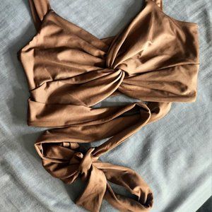 Chocolate Twist Super Cropped Top